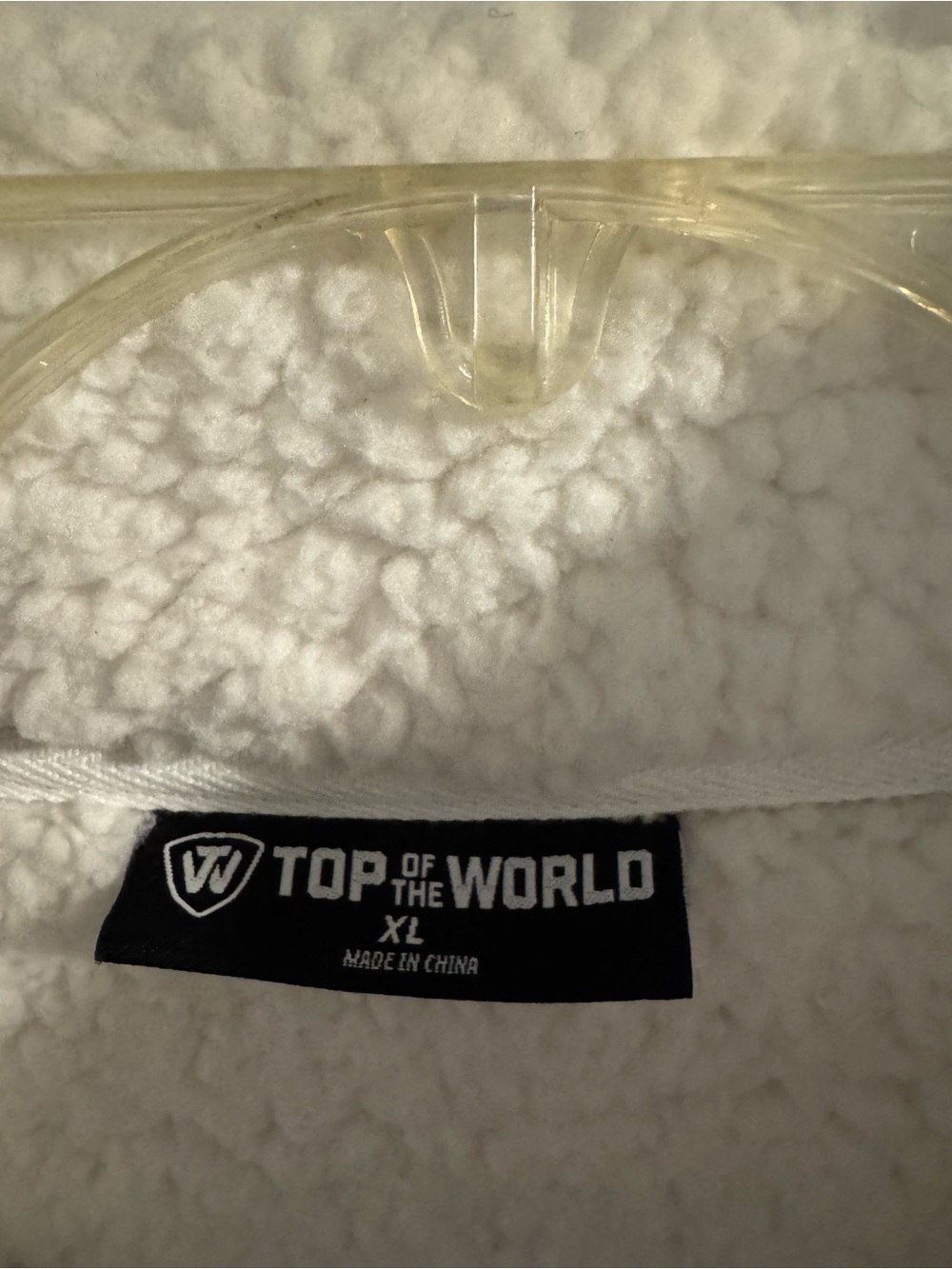 Top of the World Penn State Light Gray Quarter-Zip Sherpa Pullover - Picture 3 of 4